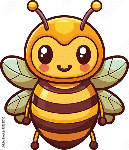 Bee victor art sticker