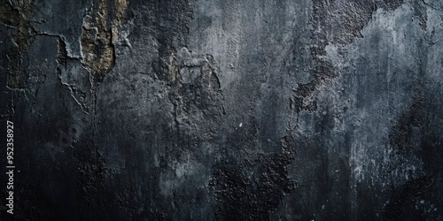 dark grunge black rough concrete wall texture