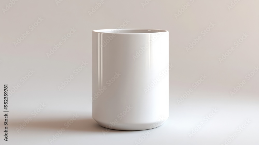 Simple white cylinder vase, isolated on a white background, 3D render illustration, copy space for stock photo with minimal concept, No logo, No Trademark, No text Simple white cylinder vase, isolated on a white background, 3D render illustration, copy space for stock photo with minimal concept, No logo, No Trademark, No text