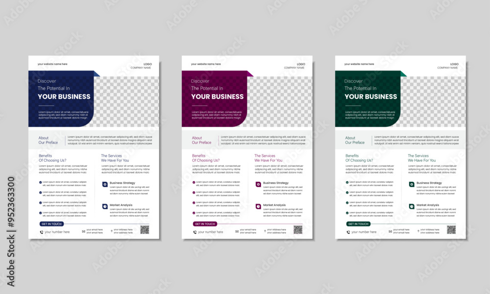Modern minimalist business flyer template design, cover, brochure, leaflet design template Modern minimalist business flyer template design, cover, brochure, leaflet design template