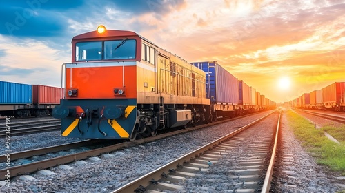 Robust Industrial Logistics Train in Motion.