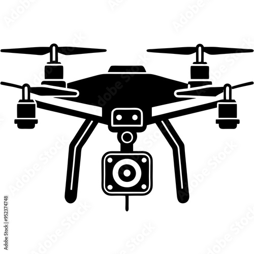 professional drone with camera vector electronic product 