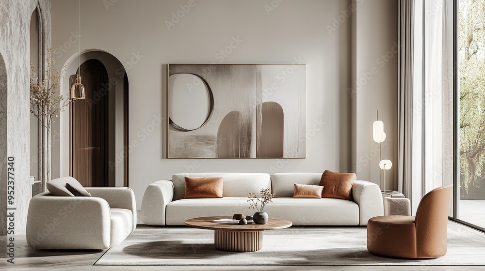 Clean look with a focus on smooth textures and understated elegance Clean look with a focus on smooth textures and understated elegance