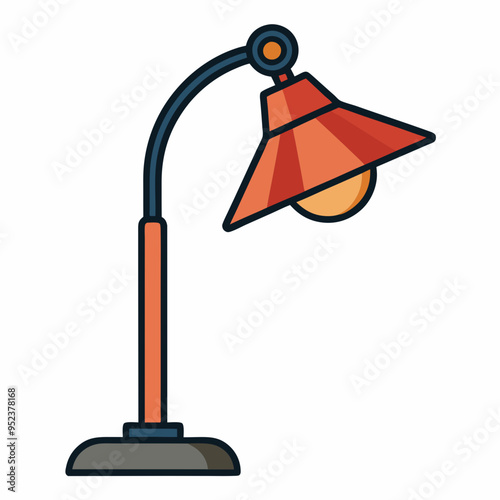 table lamp, lamp vector, vintage street lamp