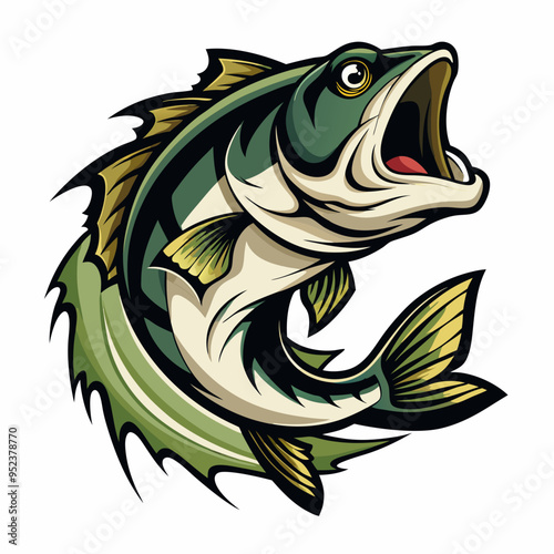 fish vector,large-bass-fish