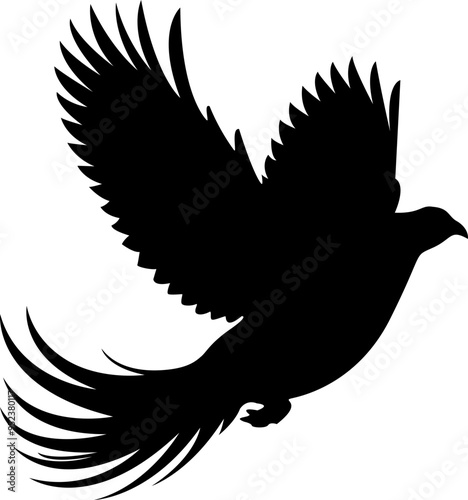 Black eagle animal birds flying wings 4.5/4.5 size of svg vector cut file cricut silhouette design for t-shirt car decor sticker etc