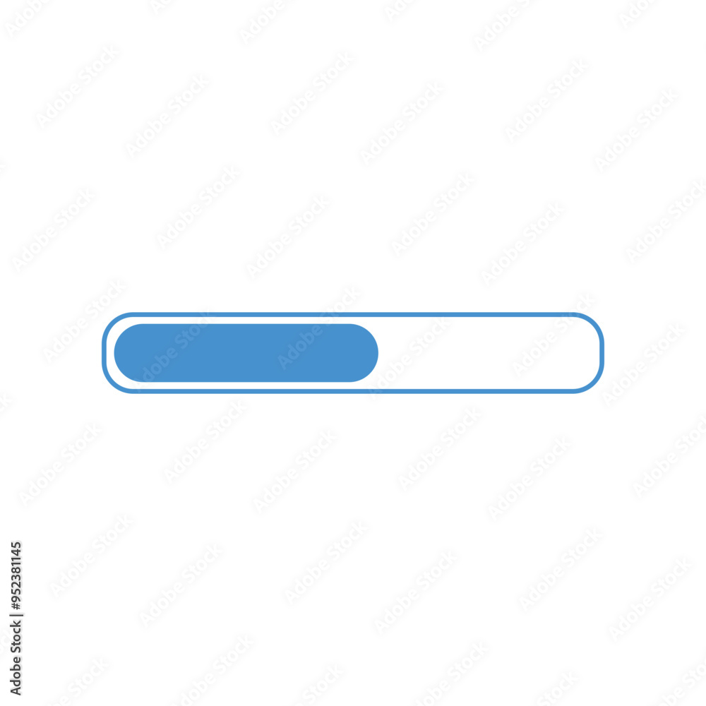 Loading Bar Glyph Icon Loading Bar Glyph Icon