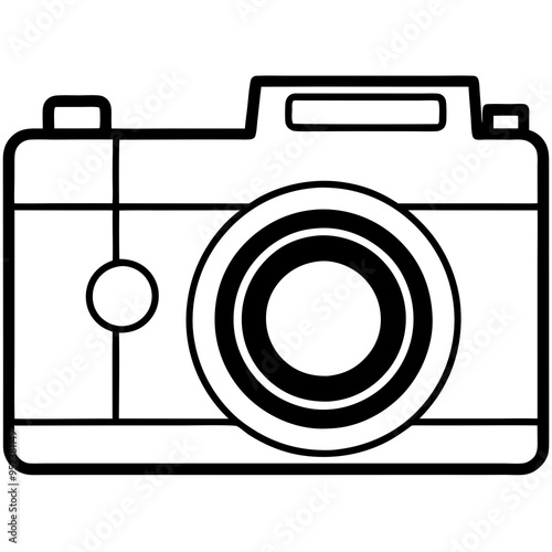 photo camera icon, icon vector