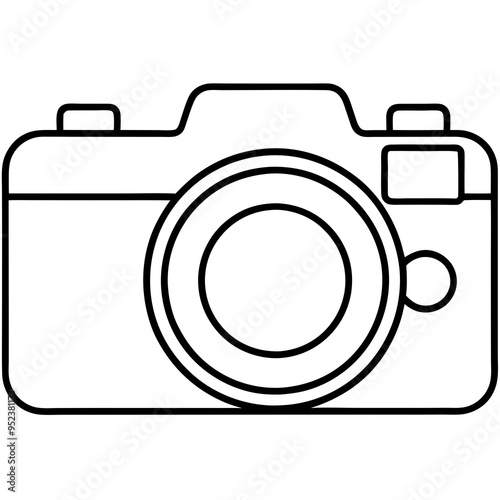 photo camera icon, icon vector