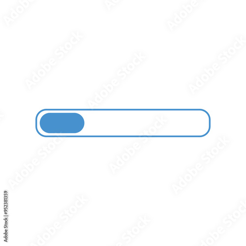 Loading Bar Glyph Icon