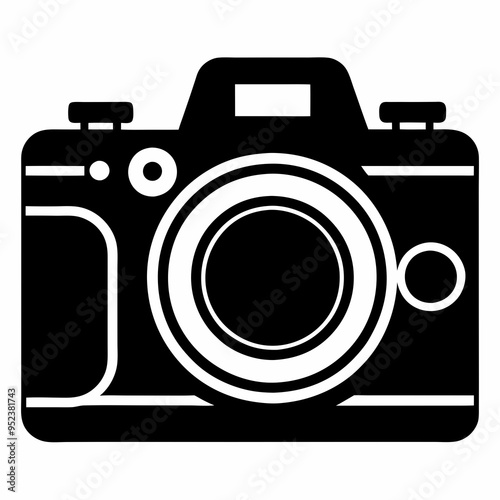 photo camera icon, icon vector