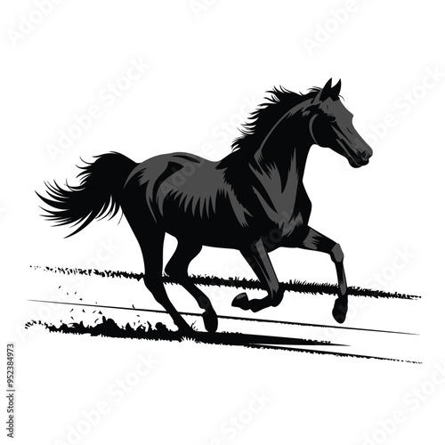  horse isolated  A silhouette of a running horse, racehorse silhouette, Arabian horse silhouette, silhouette horse running
 