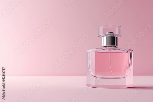 perfume glass bottle mockup with isolated background generated by AI