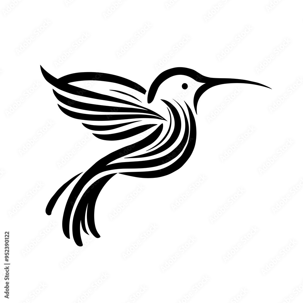 A black and white silhouette of Colibri, minimalist stroke lines, minimalist art style, transparent background A black and white silhouette of Colibri, minimalist stroke lines, minimalist art style, transparent background