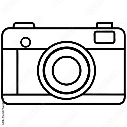 photo camera icon, icon vector