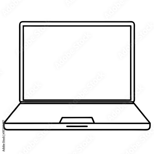 laptop isolated on a white background, laptop vector