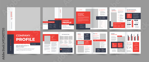 Company Profile Design Business Brochure Layout Template