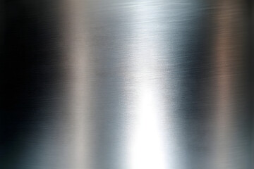 Stainless steel texture background. Shiny surface of metal sheet.