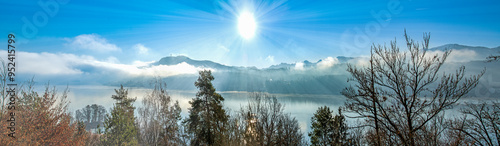 Lake Woerthersee in Carinthia, Austria photo