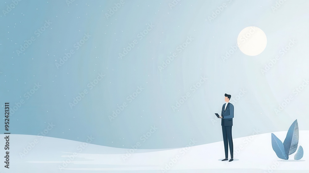 Future communication, digital interaction, tech-savvy interface, flat design illustration Future communication, digital interaction, tech-savvy interface, flat design illustration