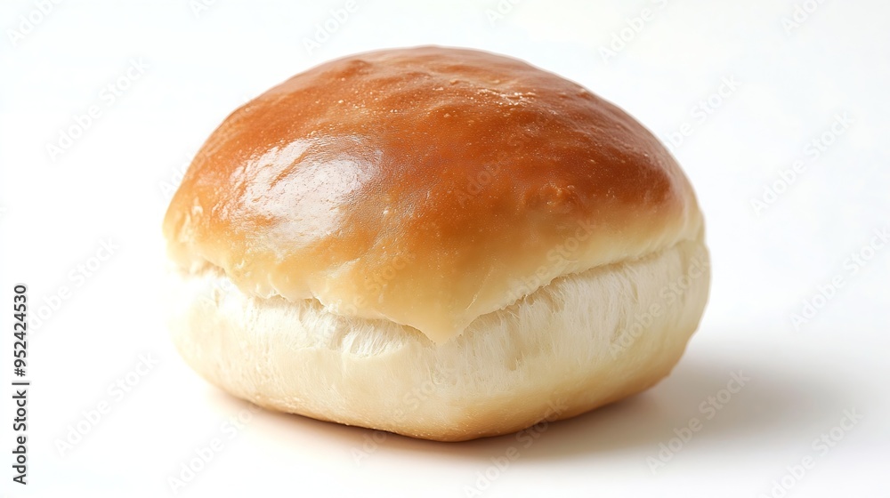 bread roll on white isolated background : Generative AI bread roll on white isolated background : Generative AI