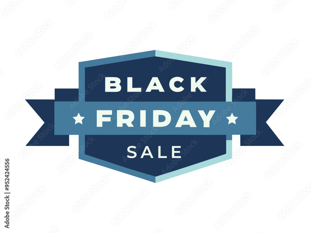 Black Friday sale badge design isolated on white Black Friday sale badge design isolated on white