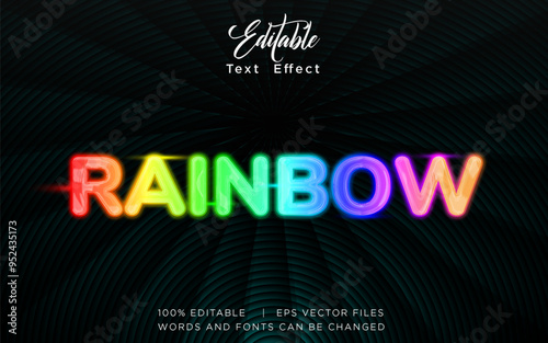 neon text effect