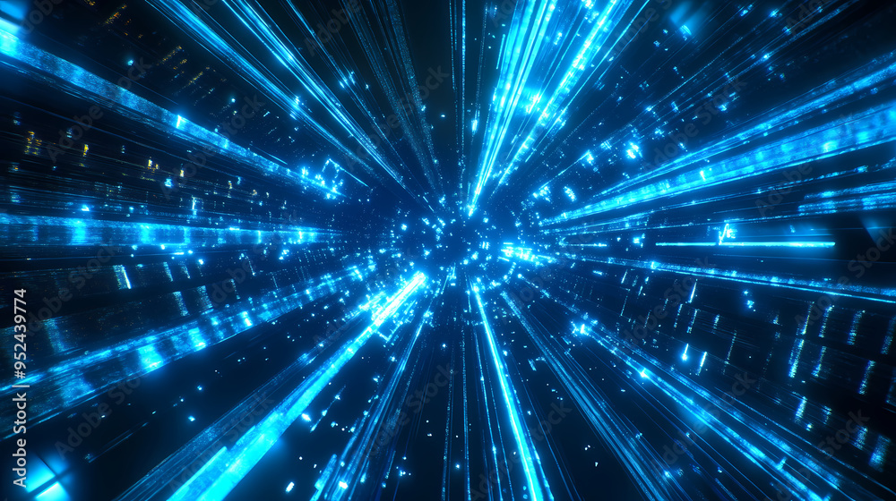Blue light, technology background Blue light, technology background