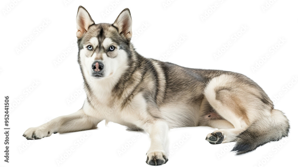 Husky dog full body shot isolated on transparent background, PNG Husky dog full body shot isolated on transparent background, PNG