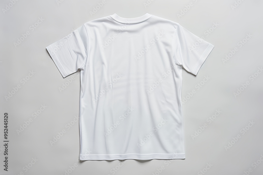 professional product photo of the back of a plain white t-shirt flat and uncreased professional product photo of the back of a plain white t-shirt flat and uncreased