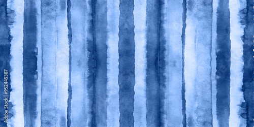 Tie Dye Shibori - horizontal Vector Background in Indigo color. Watercolour vector Texture. Organic Texture Element Wabi Sabi, Ikat.