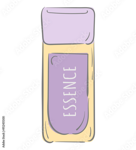Essence Toner Doodle Good for design and illustration of cosmetic products, makeup artists, cosmetic shops, skin care, and beauty workshops