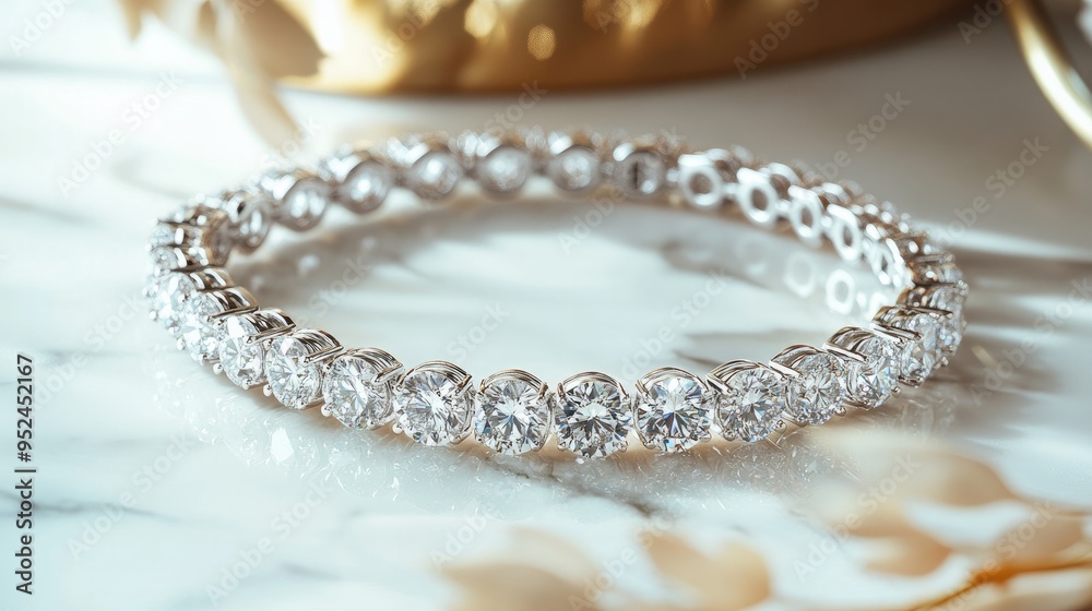 A high-resolution shot of a diamond bracelet on a marble surface, emphasizing the contrast between luxury and nature fdd6695cb352 A high-resolution shot of a diamond bracelet on a marble surface, emphasizing the contrast between luxury and nature fdd6695cb352