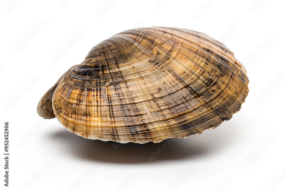 a shell on a white surface with a shadow a shell on a white surface with a shadow
