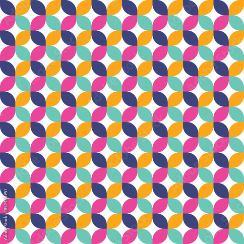 Wallpaper Mural Colourful abstract pattern. Geometric background. Vector illustration Torontodigital.ca