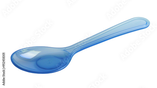 Spoon plastic isolated on transparent background, PNG