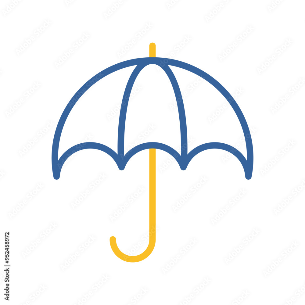 Umbrella vector icon. Investment protection symbol Umbrella vector icon. Investment protection symbol