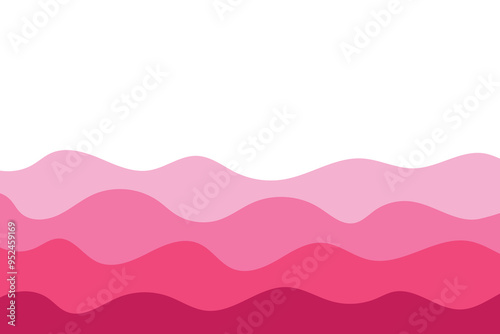 Wave background. Design of an ocean poster. Vector illustration