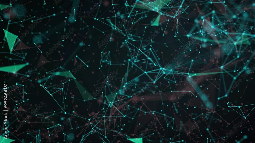 colorful plexus particle abstract background