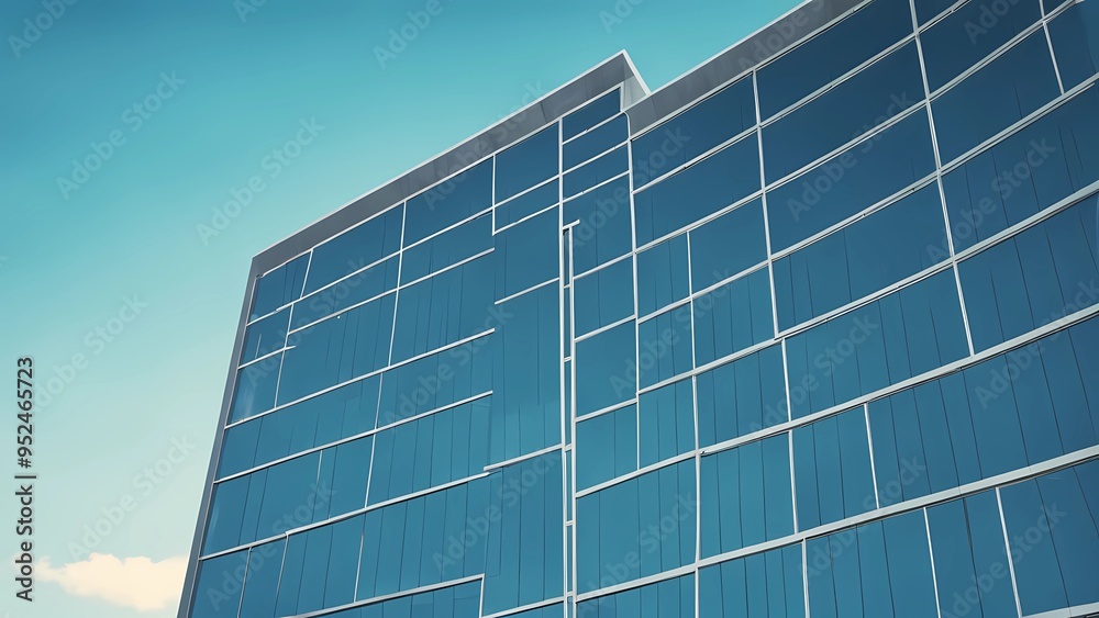 Obraz premium modern office building with sky