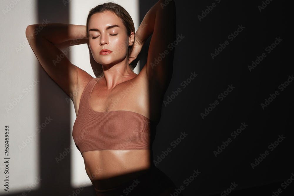 © blackday - Portrait of young woman with long blonde hair in sunlight © blackday - Portrait of young woman with long blonde hair in sunlight