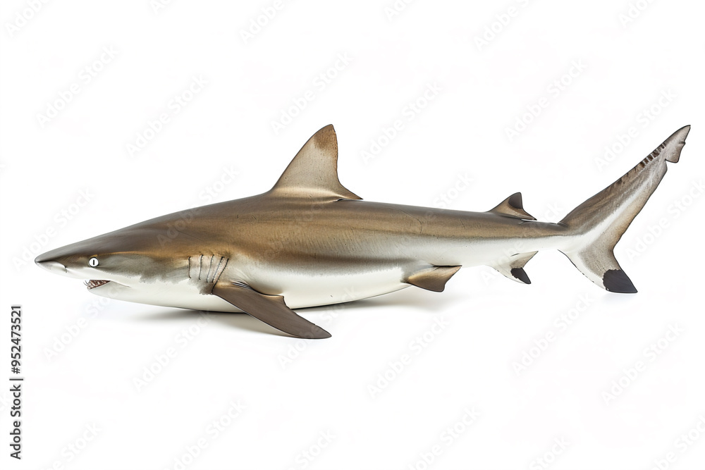 a toy shark is shown on a white surface a toy shark is shown on a white surface