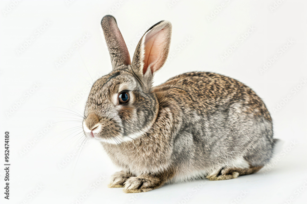 Fototapeta premium a small rabbit sitting on a white surface
