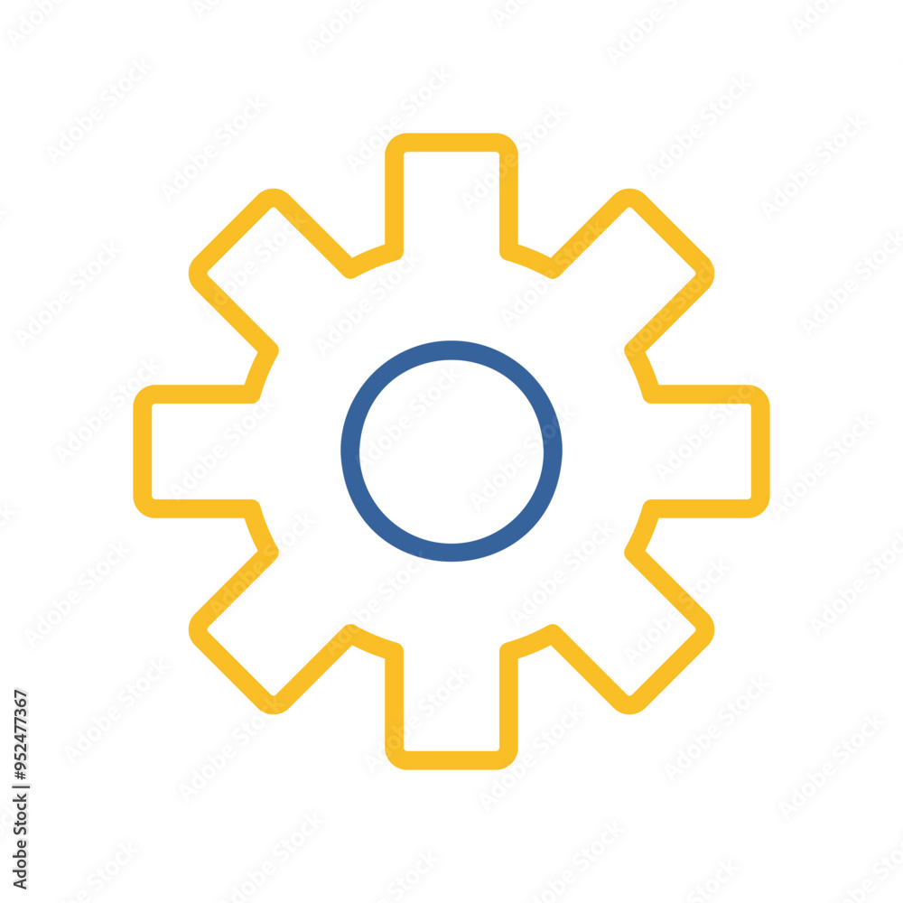 Settings icon with additional gears symbol Settings icon with additional gears symbol