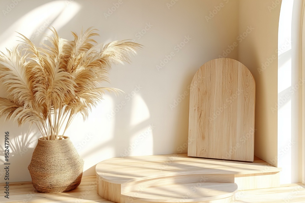 podium with minimal background