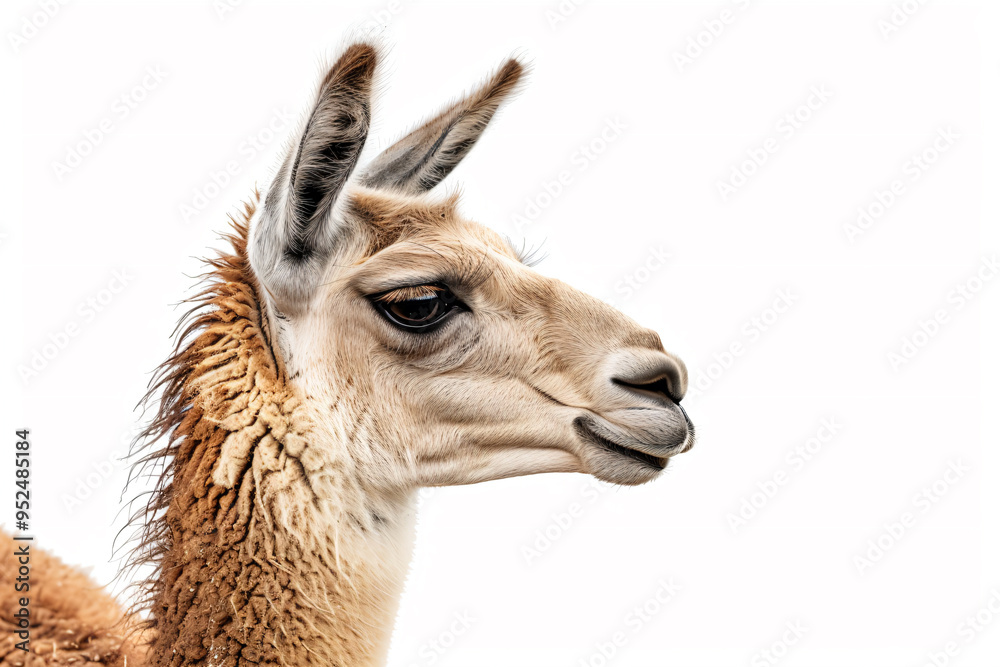 Obraz premium a llama with a very long hair and a very cute face