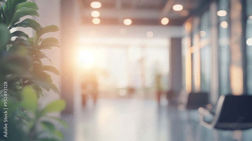 A modern, bright interior space with soft lighting and greenery, creating a welcoming atmosphere. A modern, bright interior space with soft lighting and greenery, creating a welcoming atmosphere.
