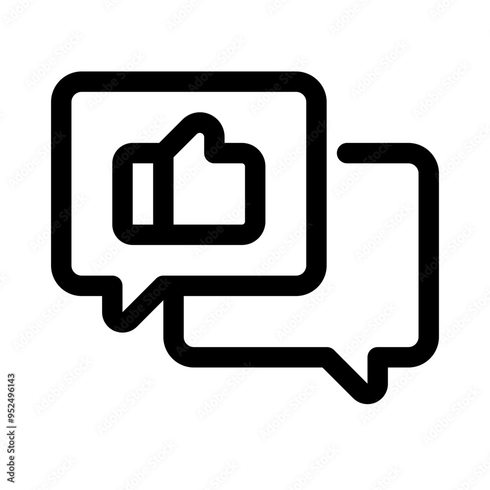 Feedback Line Icon. Single icon, line vector icon Feedback Line Icon. Single icon, line vector icon