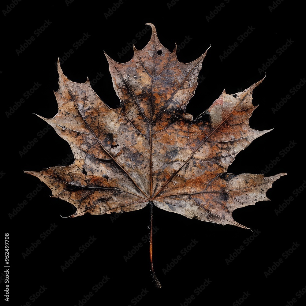 dry maple leaf isolated on white, autumn leaf, cut-out, clipping path dry maple leaf isolated on white, autumn leaf, cut-out, clipping path