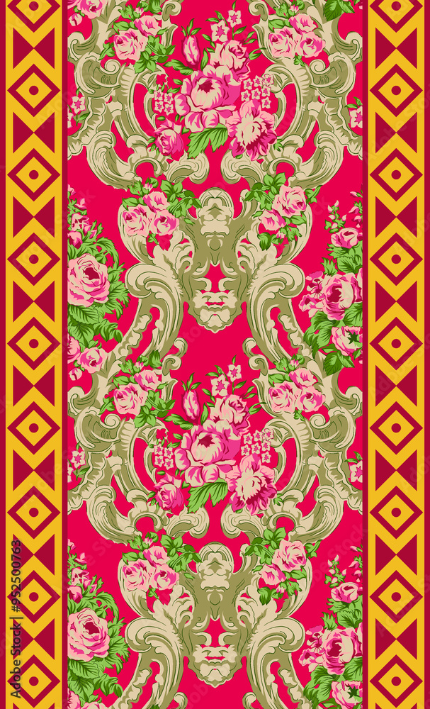 seamless beautiful wallpaper cards border design floral leaf vintage ornament Victorian ethnic print paisley pattern seamless beautiful wallpaper cards border design floral leaf vintage ornament Victorian ethnic print paisley pattern